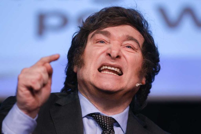 El presidente Milei se define como liberal libertario y un anarquista de mercado