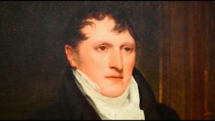 Retrato de Belgrano pintado en Londres, en 1815, por Francois Carbonnier